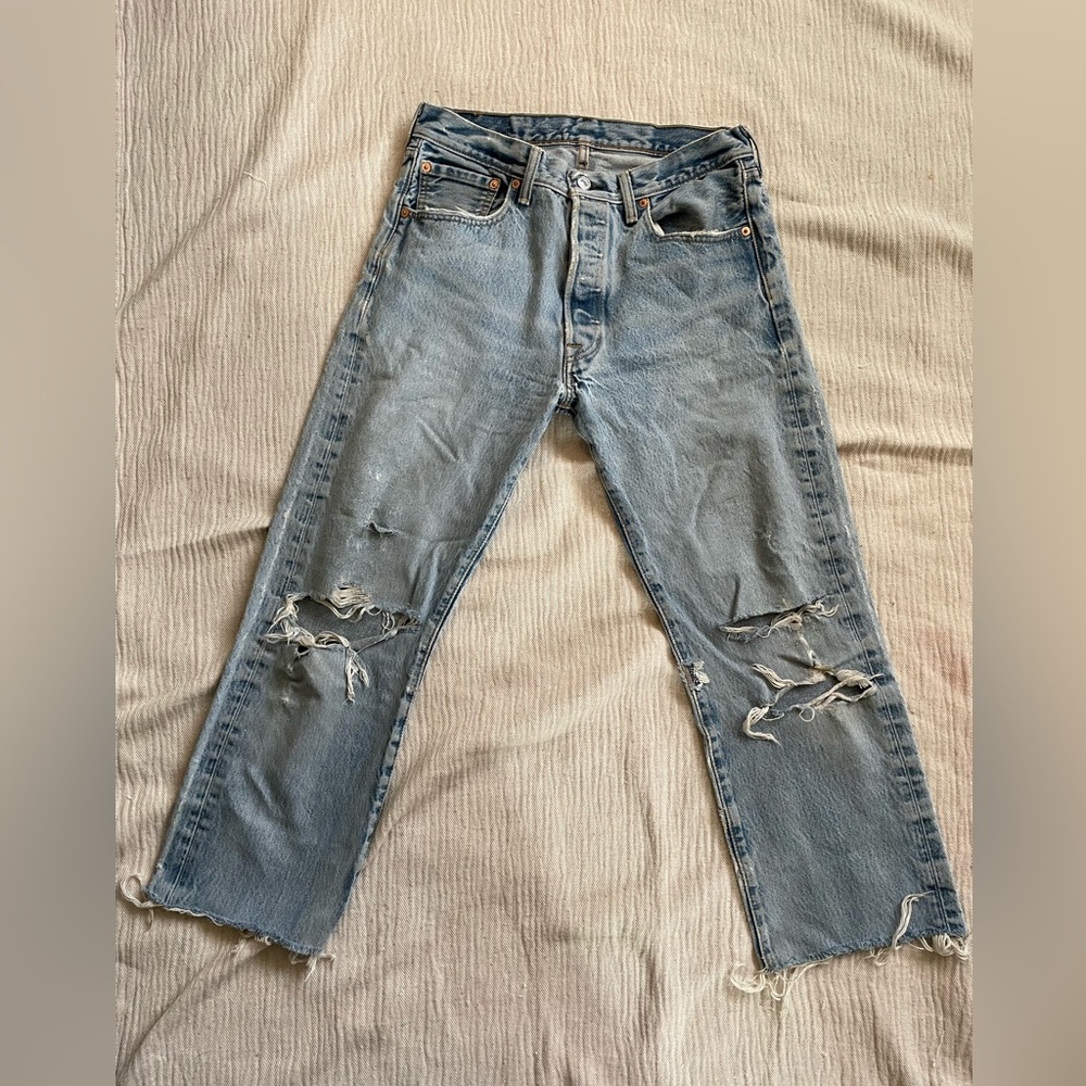 Vintage Levi’s Distressed Thrashed 501s